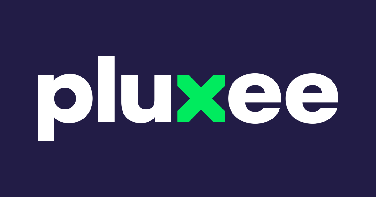 Pluxee_Logo_weiß_mit grünem X_Hintergrund_dunkelblau